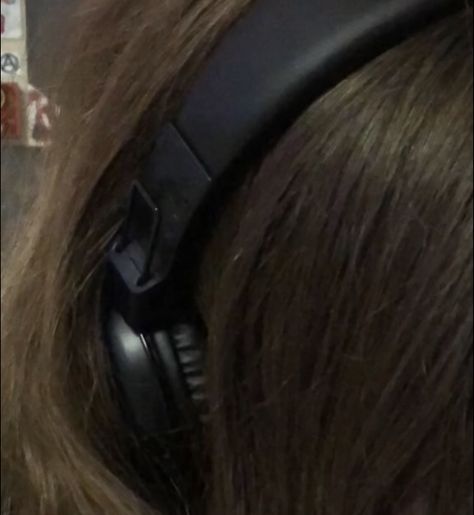 Brown Hair, Headphones, A Woman, Hair