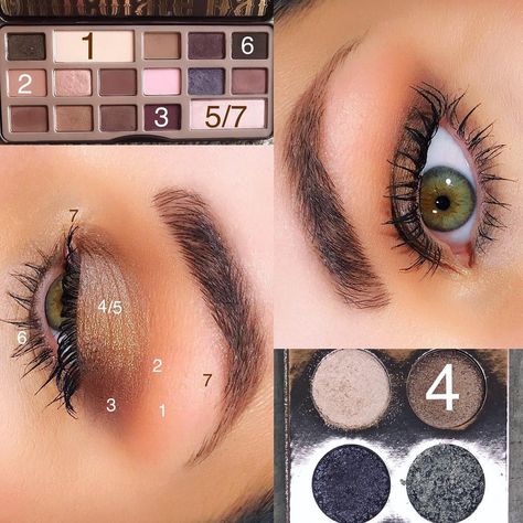 Eye look with @toofaced Chocolate Bar Palette & @doseofcolors X @desiperkins X @katy The Girls Palette 1. White chocolate- all over base… Chocolate Bar Palette Looks, Chocolate Bar Palette, Get Well Gifts, Makeup Techniques, Eyeshadow Looks, Chocolate Bar, White Chocolate, Beauty Makeup, Eye Makeup