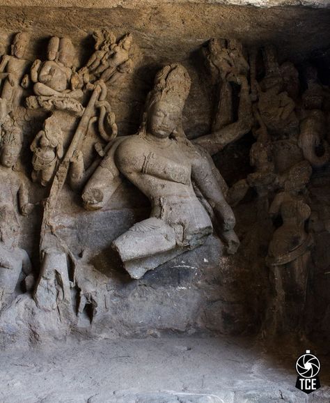 Nataraja Caves Photography, Brahma Dev, Elephanta Caves, Ajanta Ellora, Abhaya Mudra, Ajanta Caves, Indian Sculpture, Sanskrit Words, Just Imagine