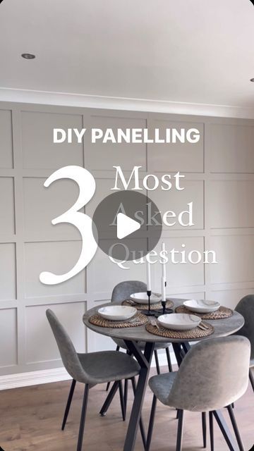 Vee || Home Decor || DIY Home Projects || Gardening on Instagram: "👇🏾 DIY WALL PANELLING FAQ 👇🏾

Q1. What id the measure of the panelling strips? 
A1. Each MDF strip is (H)1200mm x (W)63mm x (T)9mm. I bought these from B&Q and it comes in a pack of 6 MDF strips for £15.47. I have heard that you can get cheaper MDF strips cut to size from your local wood merchants.

Q2. Do you use the same paint for the wall and the panelling strips? 
A2. Yes I used the same paint for both the walls and the panelling strips. However I always prime the panelling strips first before painting. I used the general Matt emulsion paint.

Q3. Do you use nails or glue to attached your panelling strips?
A3: I used an adhesive glue called “no more nails” to attach my panelling strips. However I have seen others us Wall Paneling Diy, Diy Home Projects, Wall Panelling, Most Asked Questions, Adhesive Glue, Home Decor Diy, Diy Wall, Wall Paneling, Decor Diy