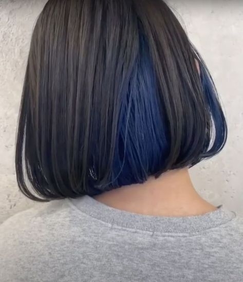 Blue Black Hair Color, Blue Black Hair, Short Hair Color, Dye My Hair, Color Inspo, Hair Inspo Color, Model Hair, Blue Hair, Fall Hair