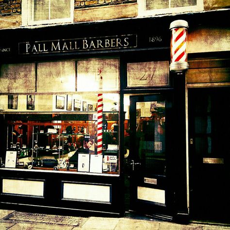 Pall Mall Barbers by garryknight, via Flickr Shaved Hair Cuts, Vintage Barber, Pall Mall, Barber Shop, Shop Design, Hair Cuts, London, Design