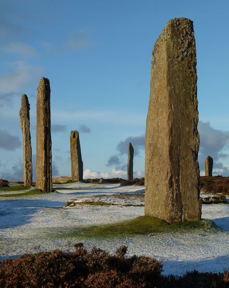 Stones of Brodgar, Orkney, Scotland | Brodgar © All rights r… | Flickr Ancient Scotland, Stone Circles, Sacred Sites, Stone Circle, Standing Stones, Orkney Islands, Standing Stone, Large Stone, Stonehenge