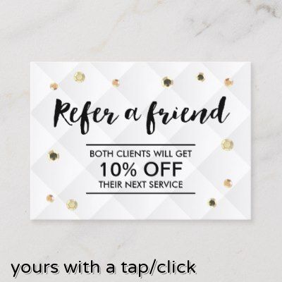 Refer a Friend Modern Gold Sequins Promotional Referral Card #referral #salon #elegant #hairstylist #makeupartist #beautician #referralcards #referafriend #stylist #makeup #beautysalon #loyaltycards #referafriend Support Small Business Quotes, Massage Marketing, Lash Quotes, Business Promo, Small Business Quotes, Referral Cards, Refer A Friend, Lash Room, Eyelash Extentions