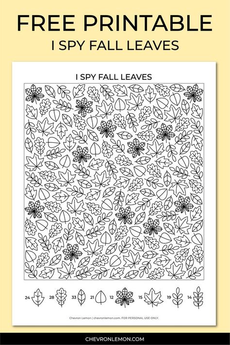 Free printable I spy fall leaves Fall Seek And Find Worksheet, Fall Seek And Find, Fall Hidden Pictures Printables Free, I Spy Fall Printable, I Spy Autumn Free Printable, Fall Mazes For Kids, Fall Activity Pages Free Printable, Fall I Spy Printables For Kids Free, I Spy Fall Printables For Kids Free