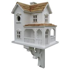 Classic Series Prairie Birdhouse Farmhouse Birdhouses, Door Moldings, Shingled Roof, Classic Rocking Chair, Box Trim, Prairie Farmhouse, Porch Window, Victorian Manor, Swedish Cottage