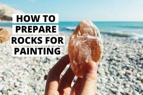 How To Prepare Rocks For Painting (2 Easy Steps To Do) - Craftsonfire How To Prep Rocks For Painting, Fruit Tray Designs, Rocks For Painting, Shrinky Dink Crafts, Diy Projects For Bedroom, Smooth Rock, Rainbow Fruit, Simple Leaf, Leaf Drawing