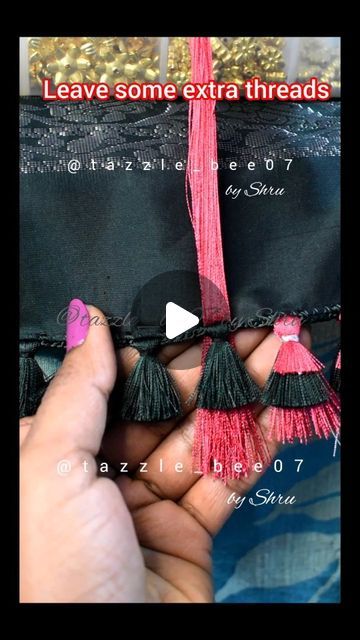 Highlight Tutorial, Saree Kuchu New Designs, Kuchu Designs, Saree Kuchu Designs, Saree Tassels, Own It, Thread Work, Instagram Page, Simple Tricks