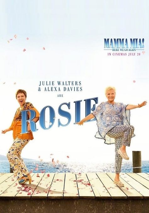 Mamma Mia 2: Here We Go Again (2018) Mamma Mia 2, Donna Sheridan, Christine Baranski, Jeremy Irvine, Julie Walters, Here I Go Again, 2018 Movies, Here We Go Again, Broadway Theatre