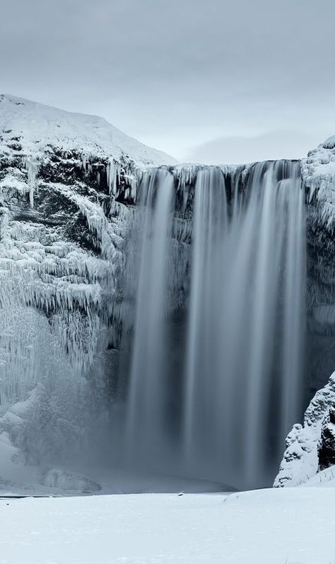 Winter Iceland, Iceland In Winter, Waterfall Iceland, Iceland Game Of Thrones, Ice Caves Iceland, Skogafoss Iceland Winter, Iceland Winter, Game Of Thrones Locations, Iceland Skogafoss