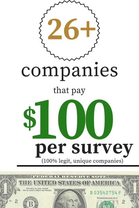 26+ companies that offer $100+ surveys that pay cash.  These legitimate companies are rarely promoted and are known to be very reputable.  Join today to make big $$$. Surveys That Pay Cash, Money Making Websites, Online Surveys For Money, Earn Money Online Free, Surveys For Money, Easy Online Jobs, Secret Websites, Money Makeover, Ways To Get Money