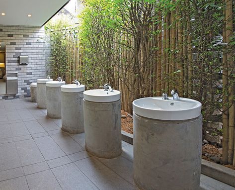 DP architects initiates river safari as an immersive journey Outdoor Toilet Design, Wildlife Architecture, Outdoor Restroom, Dp Architects, Public Restroom Design, Restroom Architecture, Toilet Outdoor, Wc Design, Outdoor Toilet