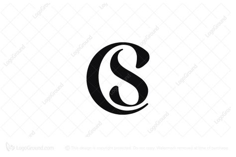 Logo With Letters Initials, C And S Logo Design, S And C Letters Love, S C Logo Design, Cs Logo Design Letter, C S Monogram, Cs Letter Logo, Sc Logo Design Letter, S And C Logo