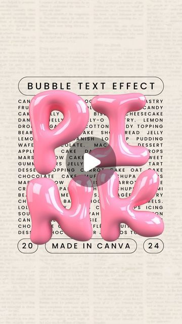 kate handling | canva + branding expert on Instagram: "3D BUBBLE LETTERS!!  🙌🏼 These ELEMENTS—not fonts, are so fun to work with in @canva  👀 Watch this Canva tutorial to find out how I created this fun bubble letter graphic.  All of these hacks are fun, but if you are looking for the basics on how to get started in Canva the right way—comment PLAYBOOK and I’ll send you a complete roadmap on how to get your business set up for success.  #CanvaHacks #SmallBusinessSuccess #DesignTipsForBusiness #SmallBusinessTools #CanvaForBusiness #CreativeEntrepreneur #DigitalMarketingStrategies #DesignSolutions #EntrepreneurWins #CanvaCreators #CanvaLover #CanvaApps #CanvaTuturials #CanvaDesigner #CanvaHacks #canvatips" Bubble Canva Fonts, Canva Fonts 3d, Bubble Letter Logo, Bubble Font Canva, Canva Bubble Fonts, Bubble Letters Designs, 3d Font Design, Bubble Handwriting, Bubble Writing Font