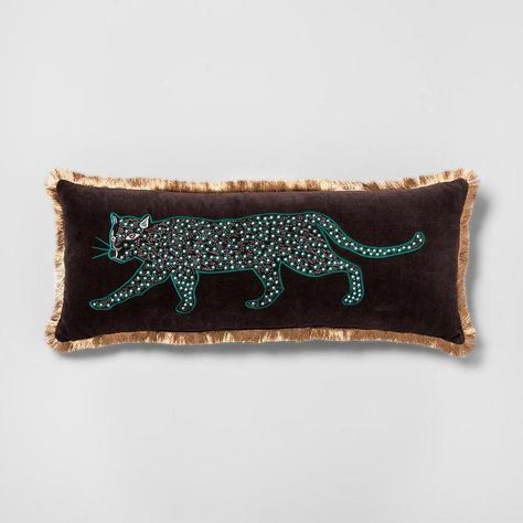 Pillows - The Panther Oversize Lumbar Throw Pillow from Opalhouse makes a great addition to your eclectic living space. The decorative throw pillow has a bold, global ... Gold Color Scheme, How To Dress A Bed, Vintage Bed, Living Room Collections, Coral And Gold, Boho Living, Boho Living Room, White Pillows, Lumbar Throw Pillow