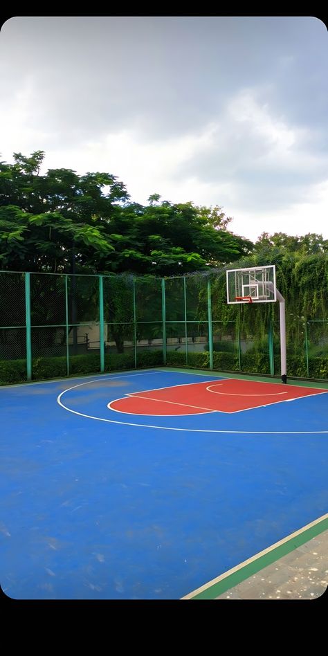 Basketball Field Aesthetic, Basketball Ground, Lapangan Basket, Cool Lock Screen Wallpaper, Game Arena, 3d Sketch, Perspective Art, Wallpaper Abstract, Basketball Pictures