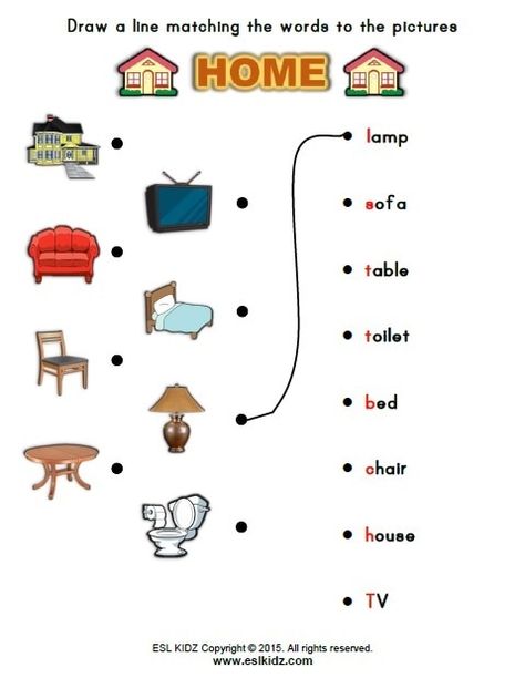 My Home Worksheet For Kids, House Worksheets For Kids, Worksheet For Kids, Activities Games, English Class, Home Activities, Worksheets For Kids, Cut And Color, My Home