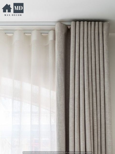 Wave Heading Curtains, Wave Curtains Living Room, Ripplefold Drapery, Large Window Curtains, Ripplefold Draperies, Curtains Living Room Modern, Wave Curtains, Ceiling Curtains, Curtain Styles