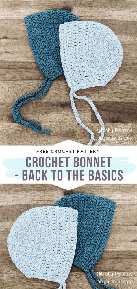 Crochet Baby Hats Boy, Crochet Bonnets Free Pattern, Bonnet Hat Crochet, Free Bonnet Crochet Pattern, Easy Crochet Bonnet, Newborn Crochet Bonnet Pattern Free, Crochet Bonnet Free Pattern Adult, Crochet Bonnets, Bonnet Pattern Crochet