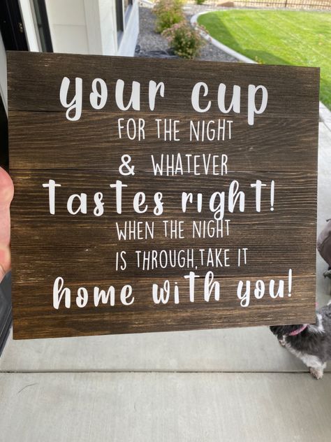 Keep Your Cup Wedding Sign, Wedding Cup Favor Ideas, Wedding Favor Cups For Guests, Take A Mug Wedding Sign, Take A Cup Sign Wedding, Pick Your Cup Wedding, Wedding Cup Favors, June Wedding Favors, Thrifted Cups For Wedding