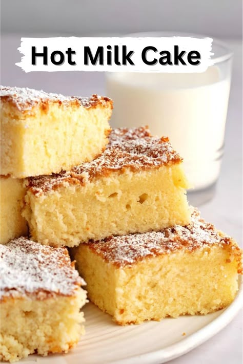 Old-Fashioned Hot Milk Cake | Hot Milk Cake Recipe | Easy Hot Milk Cake Recipe You Can Make At Home Easy Old Fashioned Desserts, Recipes Using Milk Powder, Dried Milk Powder Recipes, Grandma's Cake Recipe, Baking With Evaporated Milk, Sour Milk Cake Recipes, Lots Of Milk Recipes, Recipes That Require A Lot Of Milk, Evaporated Milk Recipes Breakfast