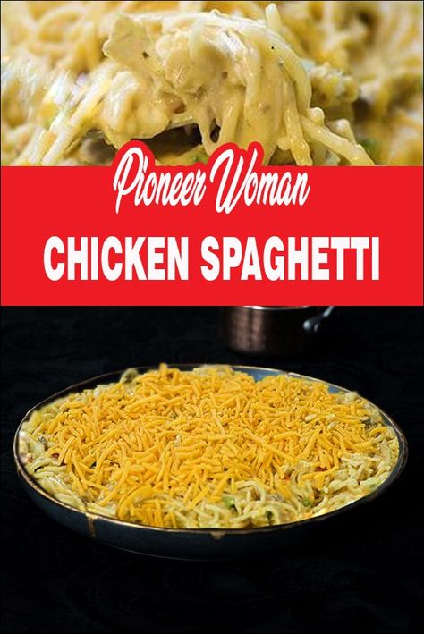 Chicken Spaghetti Recipe Pioneer Woman Pioneer Woman’s Chicken Spaghetti, Chicken Spaghetti Recipe Pioneer Woman Ree Drummond, Chicken Spaghetti Recipe No Rotel, Chicken Spaghetti Casserole Pioneer Woman, Chicken Spagetti Recipe Pioneer Woman, Chicken And Spagetti Recipe, Ree Drummond Chicken Spaghetti, Amazing Chicken Spaghetti, Chicken Spaghetti No Rotel