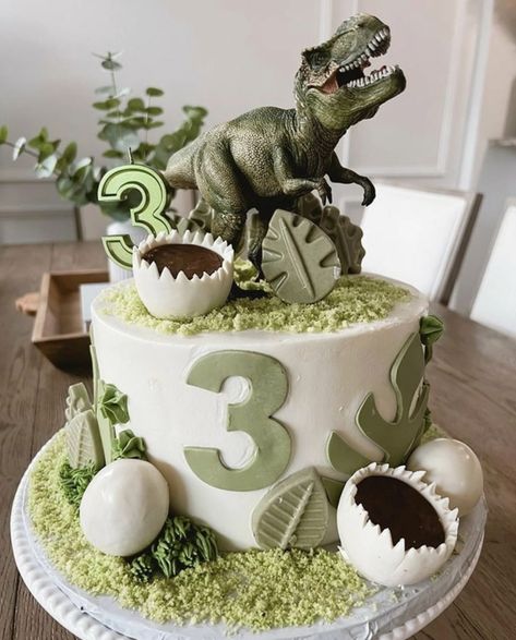 Spinosaurus Cake, Dinosaur Cake For Boys, Simple Dinosaur Cake, Dinosaur Cakes For Boys, Dinasour Birthday, Dino Birthday Cake, T Rex Cake, 3rd Birthday Cake, Sonic Cake