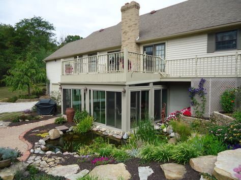 enclosed porches sunrooms | dallas-beewindow: Porch enclosed under deck Enclosed Under Deck, Enclosed Decks, Patio Under Decks, Deck Enclosures, Under Deck, Porch Kits, Balkon Decor, Building A Porch, Enclosed Porches