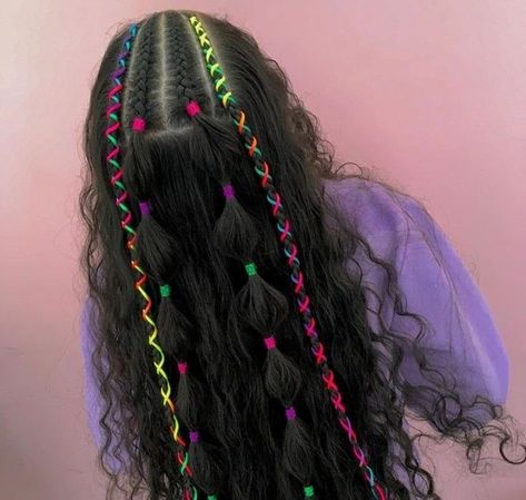 Festival Hair Extensions, Intricate Hairstyles, Kids Salon, Old Fashion Dresses, Dress Design Sketches, Festival Hair, Neon Party, Lany, Beauty Salon