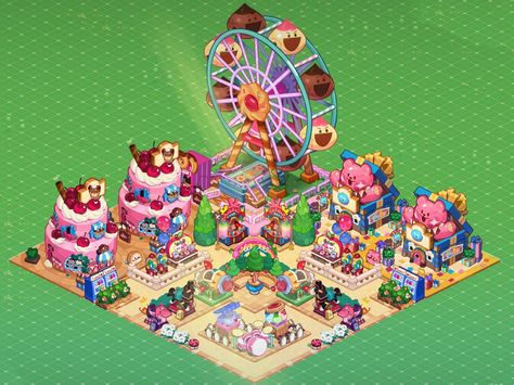 do not repost - cookie run kingdom layout idea #CRK #COOKIERUN #COOKIERUNKINGDOM #COOKIERUNLAYOUT #CRKIDEA Cookie Run Amusement Park, Cookie Run Kingdom Amusement Park, Cookie Run Kingdom Layout Smithy, Crk Kingdom Layout Ideas Cute, Crk Building Layout, Cookie Tun Kingdom Ideas, Hollyberry Cookie Run Kingdom Layout, Crk Kingdom Layout Ideas Production, Cookie Run Kingdom Build Ideas