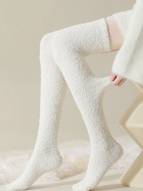 1pair Coral Velvet Socks, Thickened Over-knee Floor Socks For Autumn & WinterI discovered amazing products on SHEIN.com, come check them out! Velvet Socks, Lace Stockings, Ankle Socks Women, Women Crew Socks, Over The Knee Socks, Thigh High Socks, Women Socks, Soft Corals, Headband Styles