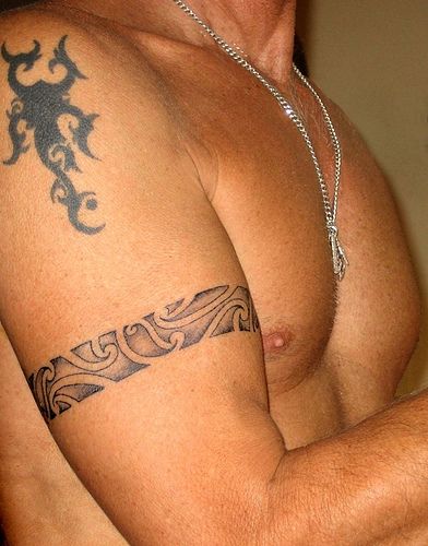 Tattoo #3 | Flickr - Photo Sharing! Tato Maori, Band Tattoos For Men, Wrist Bracelet Tattoo, Polynesian Tattoos, Armband Tattoos, Armband Tattoo Design, X Tattoo, Maori Tattoo Designs, Arm Band Tattoo