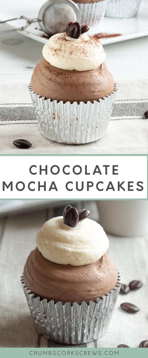 Kitchen Knowledge, Tasty Cupcakes, Frosting Cupcakes, Mocha Cupcakes, Summer Cupcakes, Fun Cupcake Recipes, Shot Of Espresso, Sweet Foods, Easy Cupcake Recipes