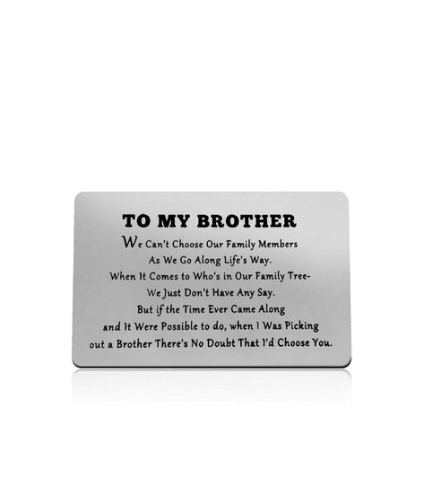 ENGRAVED CHRISTMAS Birthday Graduation Retirement Graduation Gifts For Brother, Gifts For Big Brother, Gifts Brother, Graduation Poems, Brother Wedding, Brother Gifts, Big Brother Little Brother, Big Brother Gift, Gifts 2023