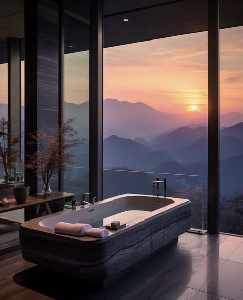 Mountain Dream Homes, Modern Mountain Home, Modern Mountain, Design Room, Dream Bathrooms, Contemporary Luxury, Mountain Home, Home Look, Home Decor Ideas