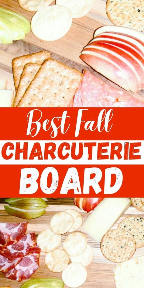 Fall Charcuterie Board is mouthwatering and super easy to make. You will love this charcuterie board, filled to the brim with cheeses, crackers, meats, and your favorite fall fruits. Making Charcuterie Board, Fall Snack Board, Autumn Charcuterie Board, Autumn Charcuterie, Fall Charcuterie Board, Meat And Cheese Board, Dessert Boards, Fall Charcuterie, Meat And Cheese Tray