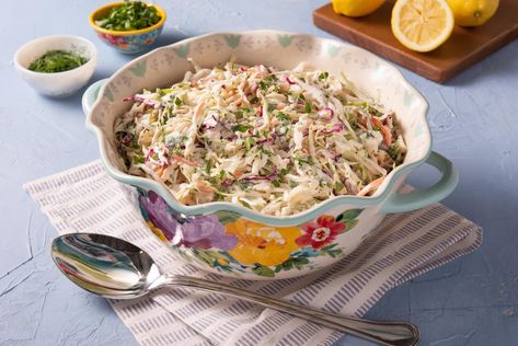 You Need This Creamy Coleslaw at Your Next BBQthepioneerwoman Classic Coleslaw Recipe, Classic Coleslaw, Coleslaw Recipes, Veggie Salads, Carb Sides, Grilled Watermelon, Coleslaw Dressing, Homemade Coleslaw, Cold Foods