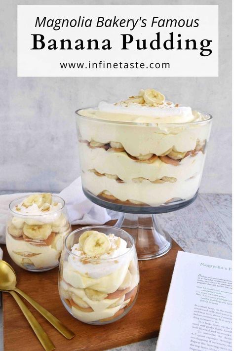 Best Homemade Banana Pudding, Nilla Wafer Banana Pudding, Banana Pudding Cookies, Magnolia Bakery Banana Pudding, Banana Pudding Desserts, Banana Pudding Recipe, Magnolia Bakery, Creamy Pudding, Homemade Pudding