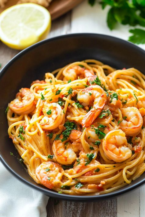 Discover the best shrimp scampi with pasta recipe! Juicy shrimp, flavorful sauce, and tender linguine make this a must-try for dinner. Shrimp Scampi Pasta With Tomatoes, Scampi Sauce Recipe, Shrimp Pasta Sauce, Shrimp Scampi Linguini, Spaghetti Shrimp, Shrimp Scampi With Pasta, Best Shrimp Scampi, Shrimp Linguine Recipe, Linguine With Shrimp