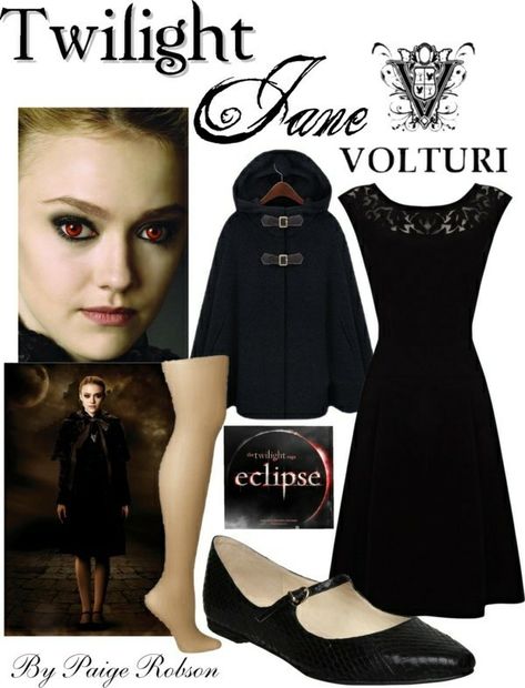 Jane Twilight Costume, Twilight Party Outfit, Volturi Costume, Twilight Halloween Costumes, Twilight Outfits Ideas, Twilight Costumes, Jane Twilight, Twilight Aesthetic Outfit, Twilight Cosplay