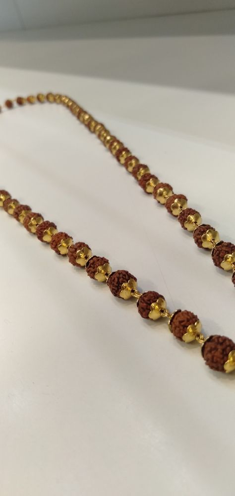 Rudraksh Mala, Golden Rings, Rudraksha Mala, Gold Caps, Golden Ring, Design Wood, Photo Art Gallery, Mens Pendant, Gold Accessories