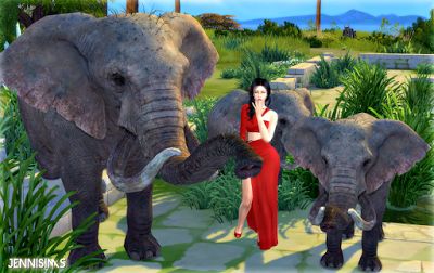 My Sims 4 Blog: Decorative Elephant and Crocodile by JenniSims Sims 4 Controls, Sims 4 Blog, Sims 4 Update, Sims 4 Cc Packs, Sims 4 Cc Furniture, Sims 4 Collections, Elephant Decor, Sims 4 Clothing, The Sims4