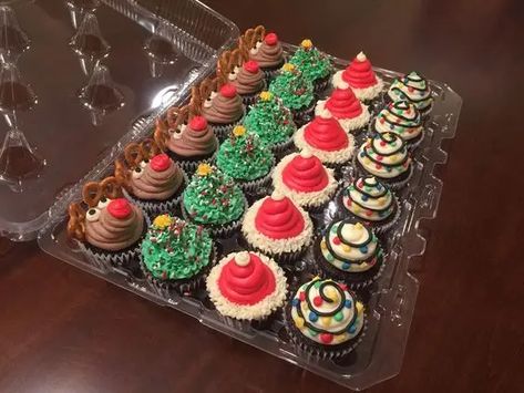 Chocolate Christmas Cupcakes, Christmas Cupcake Recipes, Christmas Cupcakes Recipes, Delicious Cupcakes Recipes, Christmas Cupcake, Holiday Cupcakes, Chocolate Buttercream Frosting, Chocolate Christmas, Christmas Cupcakes