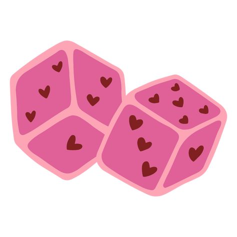 Two pink dice with hearts on them PNG Design Dice With Hearts, Heart Graphic Design, Pink Dice, Hearts Png, Heart Graphic, Create T Shirt, Png Design, Svg Design, Png Image