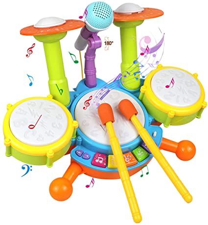 Musical Instruments For Toddlers, Kids Drum Set, Toy Instruments, Kids Musical Instruments, Toy Musical Instruments, Activity Cube, Drum Pad, Developmental Toys, Baby Sensory