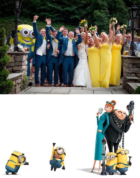 Minion Wedding, Minions Fans, Dress Up Party, Disney World Food, Chocolate Covered Treats, Wedding Vows Renewal, Up Party, Romance Art, Fantasy Wedding