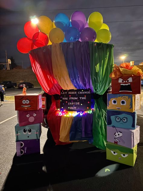 Inside Out Trunk Or Treat, Trunk Or Treat, Fall Halloween, Trunk, Inside Out, Halloween