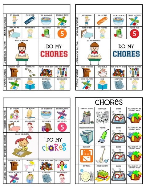 At the beginning of the year I noticed my current chore system was failing.  Is it just me or do chore charts only last for a little bit before kids just get bored of them?  I have done M… Chore Chart Pictures, Free Printable Chore Charts, Chore System, Reading Chart, Chore Cards, Kids Routine Chart, Toddler Chores, Reward Charts, Job Chart