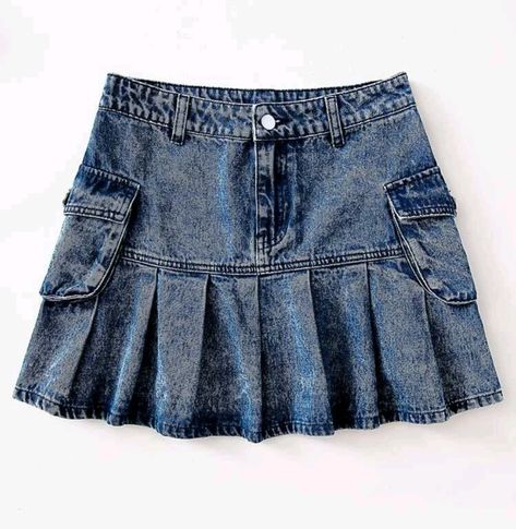 Denim Skirts Online, Latest Skirts, Fishtail Skirt, High Waist Denim, Denim Skirt Women, Denim Skirts, Dream Clothes, Looks Vintage, High Waisted Denim