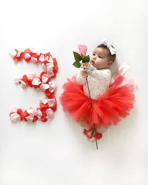 Baby Girl Monthly Ideas with Roses, 3 months old baby girl photo idea, baby girl tutu skirt, baby girl photo idea Princess Shoot, 3 Month Old Baby Pictures, Rose Photoshoot, Monthly Ideas, Princess Shot, Baby Rose, 3 Month Old Baby, Newborn Photography Poses, Girl Tutu Skirt